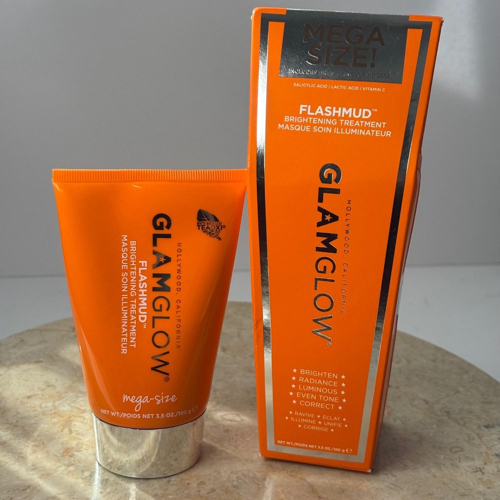 GLAMGLOW FLASHMUD Brightening Treatment Mega Size 3.5oz 100g New Sealed Mask